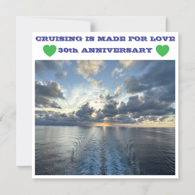 30-ÅRSJUBILEUM KRYSSTING DÖRRMAGNET MAGNETISK INBJUDNINGSKORT (Framsida)