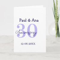 30-årsjubileum lila fet bokstav namn enkel re