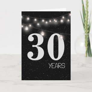 30-årsjubileum med Ljus och stjärnor Kort