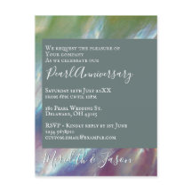 30-årsjubileum Modern pärlinbjudan P
