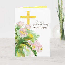 30-årsjubileum Nun Religiösa Life Christian Kort