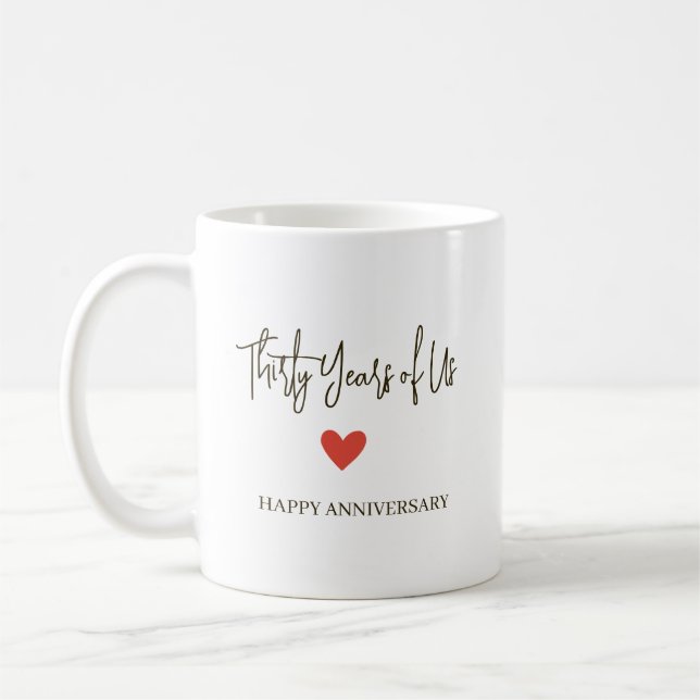 30-årsjubileum – Trettio år av oss Kaffemugg (Vänster)