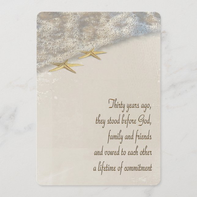 30-årsjubileum Vow Renewal-Bröllopsprogrammet Program (Framsida)