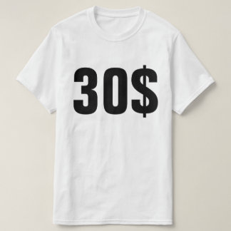 30$ AUX ECHETS T SHIRT