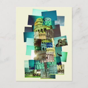 30 bilder av Pisa (gultens bakgrund) Vykort