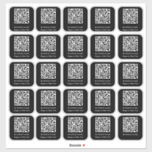 30 Business namn med QR-kod Klistermärken