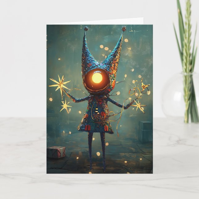 *~* 30 Cosmic Ögon jul Shine Kärlek AP97 Tack Kort (Framsida)