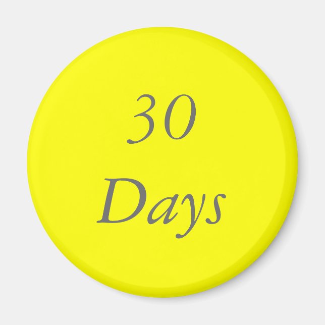 30 dagar Chip-magnet Magnet (Framsidan)