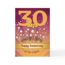 30 dagars återställningsårsdag, fet siffra