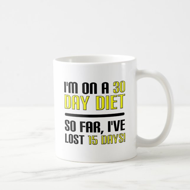 30 Dagars Diet Rolig Mugg (Höger)
