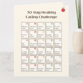 30 dagars hälsosam kost | Hämtning av inköpslista Kort
