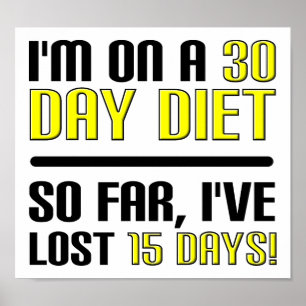 30 dagars kostsam Poster