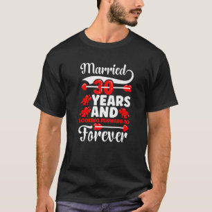 30:e årsdagen av Bröllop-årsdagen Idéer par-å T Shirt