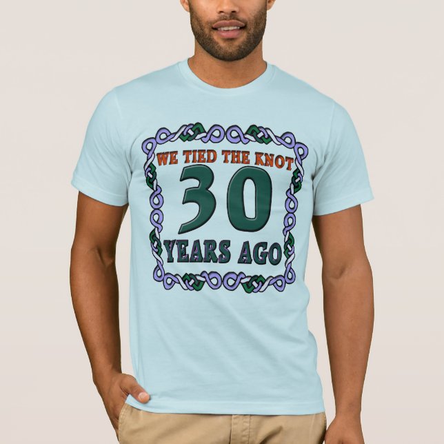 30:e årsdagen av Bröllop T-shirt (Framsida)