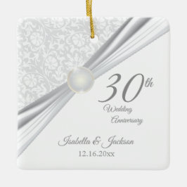 30:e årsdagen julgransprydnad keramik