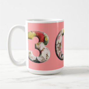 30:e Blommigten Milstolpe Personlig mugg