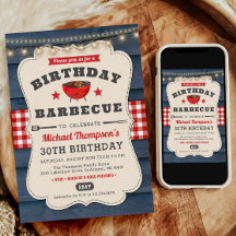 30:e BQ Birthday Summer Barbecue Party