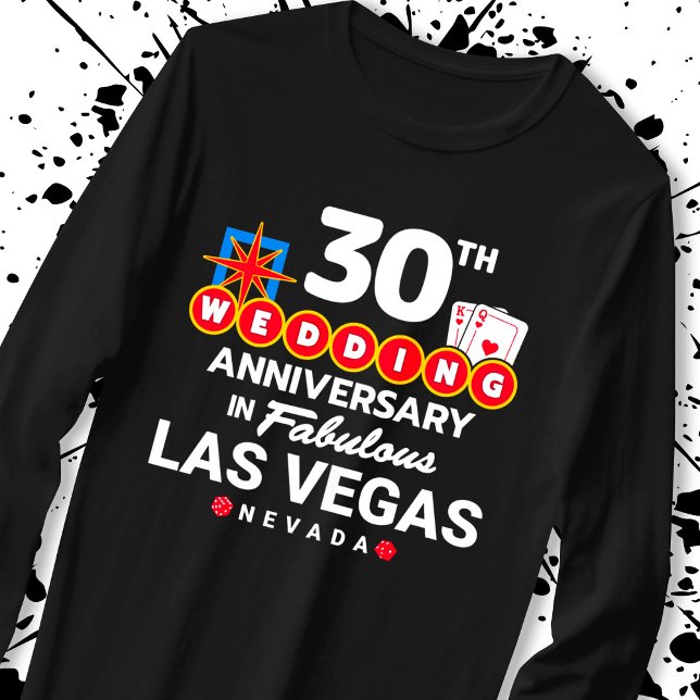 30:e Bröllop-årsdagen Par Las Vegas Resa T Shirt (Skapare uppladdad)