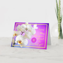 30:e dagen Jenny Orchids Heart Elegant Guld Ram Kort