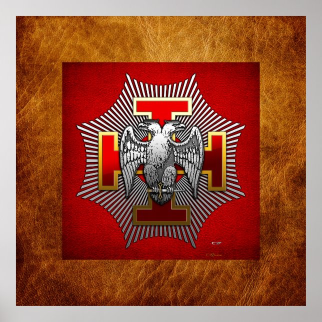 30:e grader: Knight Kadosh Poster (Framsidan)