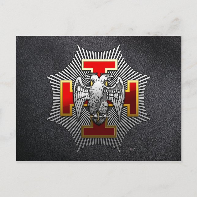 30:e grader: Knight Kadosh Vykort (Framsida)