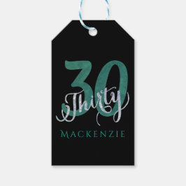 30:e Grönten | Anpassningsbar Birthday Tack Party  Presentetikett
