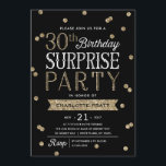 30:e inbjudan till Glitter-konfetti-överraskningsp<br><div class="desc">Den här inbjudan från chic och snyggt 30års födelsedag överraskningspartiet innehåller ett elegant-ro-glitter-kontroversiellt tema med modern typografi. Anpassa bakgrunden till färg för att matcha evenemangets tema. Om du vill ha en ännu mer minnesvärd inbjudan väljer du en urklippsform, texturerad papprare eller en dubbla tjock papprare. Om du vill ha ett...</div>