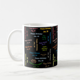 30:e Januari Födelsedagsmugg Kaffemugg
