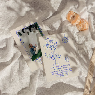 30:e kustdockan Dirty 30 Foto Birthday Inbjudningar