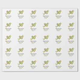 30:e lycklig-årsdagen för det gyllene gråttet bröl presentpapper