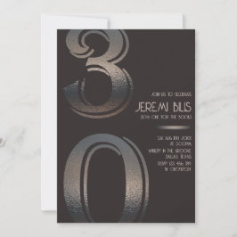 30:e minimalistisk inbjudan