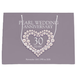 30:e pärlårsjubileet bröllop, fotopresentväska