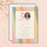 30:e trettio Flirty Thriving Boho Rosa Photo Inbjudningar<br><div class="desc">Gör en snyggt påstående med 30års födelsedag med trettio, Vänd och Thriving Boho Födelsedagsfest inbjudan! Dessa inbjudningar är designade för att fånga boho charms och retro nostalgias innersta väsen, skapar dem perfektens val för att fira din milstolpe på födelsedagen. Med sin unika blandning av dynamiskt färg, invecklade detaljer och en...</div>