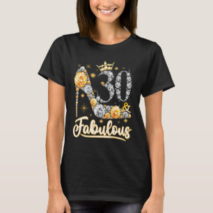 30 & Fabulous 30 Years 30års födelsedag Diamond C T Shirt