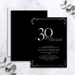 30 & Fabulous Black Ro Guld Calligraphy Birthday<br><div class="desc">Det är din speciella födelsedag, och det är dags att fira! Vill du kasta den bästa basen i stan? Se till att det börjar med det högsta av stil med den här 30 & Fabulous Black & Real Ro Gold Foil Calligraphy Birthday-inbjudan. Det kommer säkert att ange tonen för ett...</div>