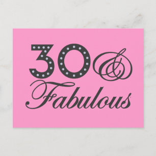 30 & Fabulous Gift Vykort