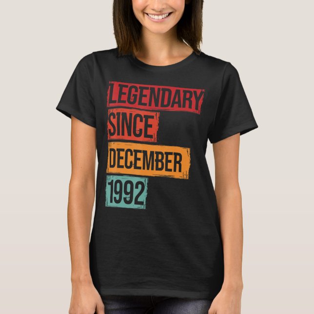 30 Födelsedagsgamla arv sedan december 1992 T Shirt (Framsida)