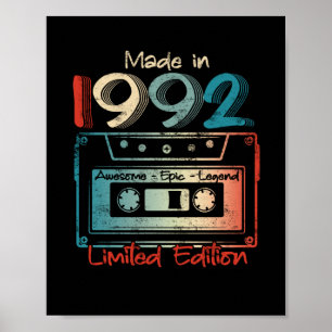 30 födelsedagsgåvor År 1992 Kassett Poster