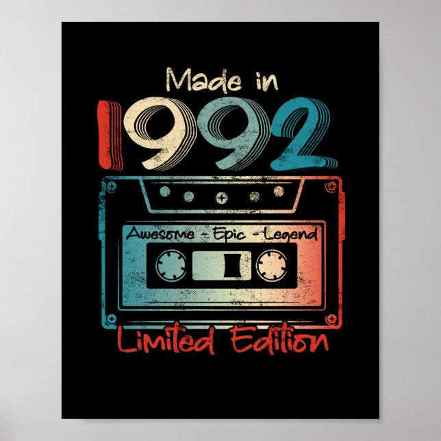 30 födelsedagsgåvor År 1992 Kassett Poster (Framsidan)