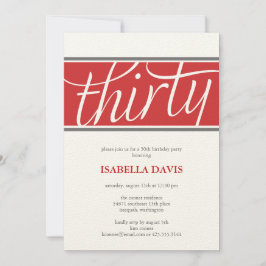 30-födelsedagsinbjudan inbjudningar