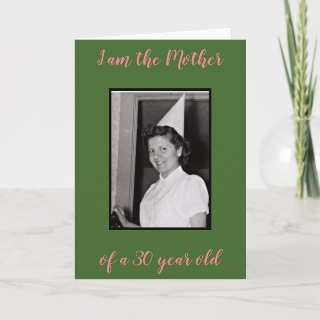 30 gammala år kort (Framsida)