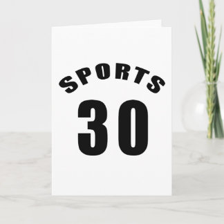 30 Idrottens födelsedagsdesign Kort
