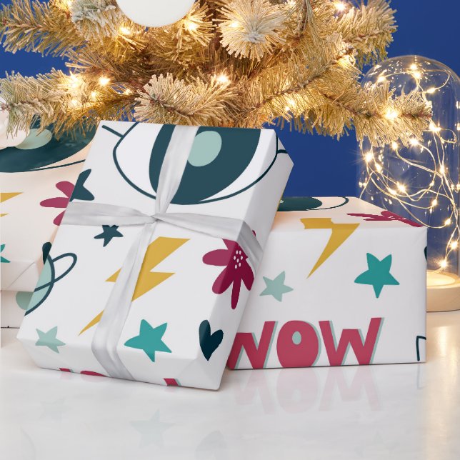 30 inches x 60 feet Doodle Wrapping Paper  Presentpapper (Helgdagar)