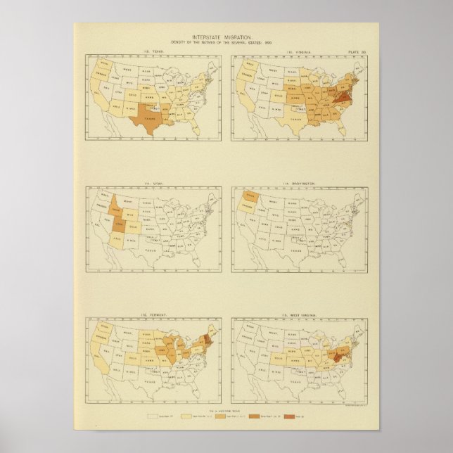 30 Interstate-migrering 1890 TXWV Poster (Framsidan)