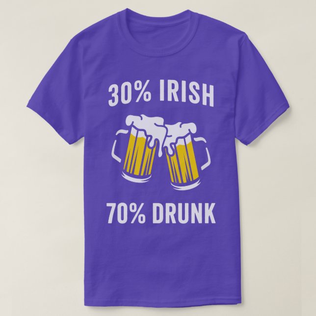 30 Irish 70 Drunk Funny St patricks day Drinking T Shirt (Design framsida)