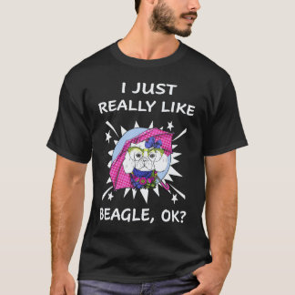 30 Jag gillar verkligen Beagle T Shirt
