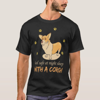30 Känn dig trygg på natten Sova med en Corgi T Shirt