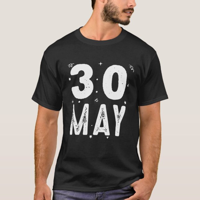 30 maj Party, speciella tillfällen för tä T Shirt (Framsida)