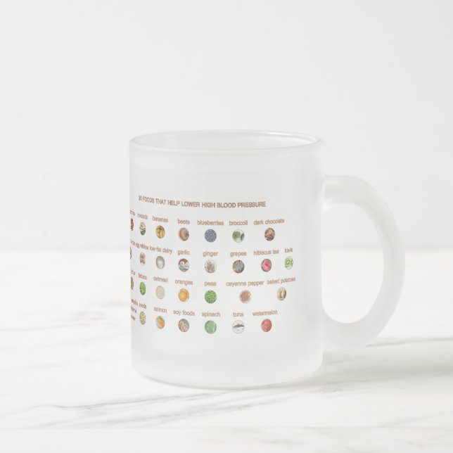 30 Mat lägre hypertoni var naturligt hälsosam Frostad Glasmugg (Höger)