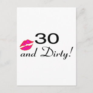 30 och Dirty Läppar Vykort
